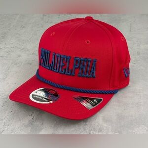 Philadelphia Phillies New Era 9SEVENTY Red Blue Rope Adjustable Snapback Hat New